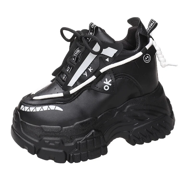 Fashion Women Autumn Chunky Sneakers Winter High Platform