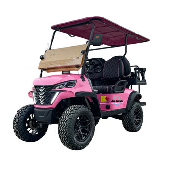 New 4 Seat Electric Mini Go Kart Battery Powered Adult Golf Cart 8 Passenger Capacity EEC Certified Sightseeing Buggy Club Car