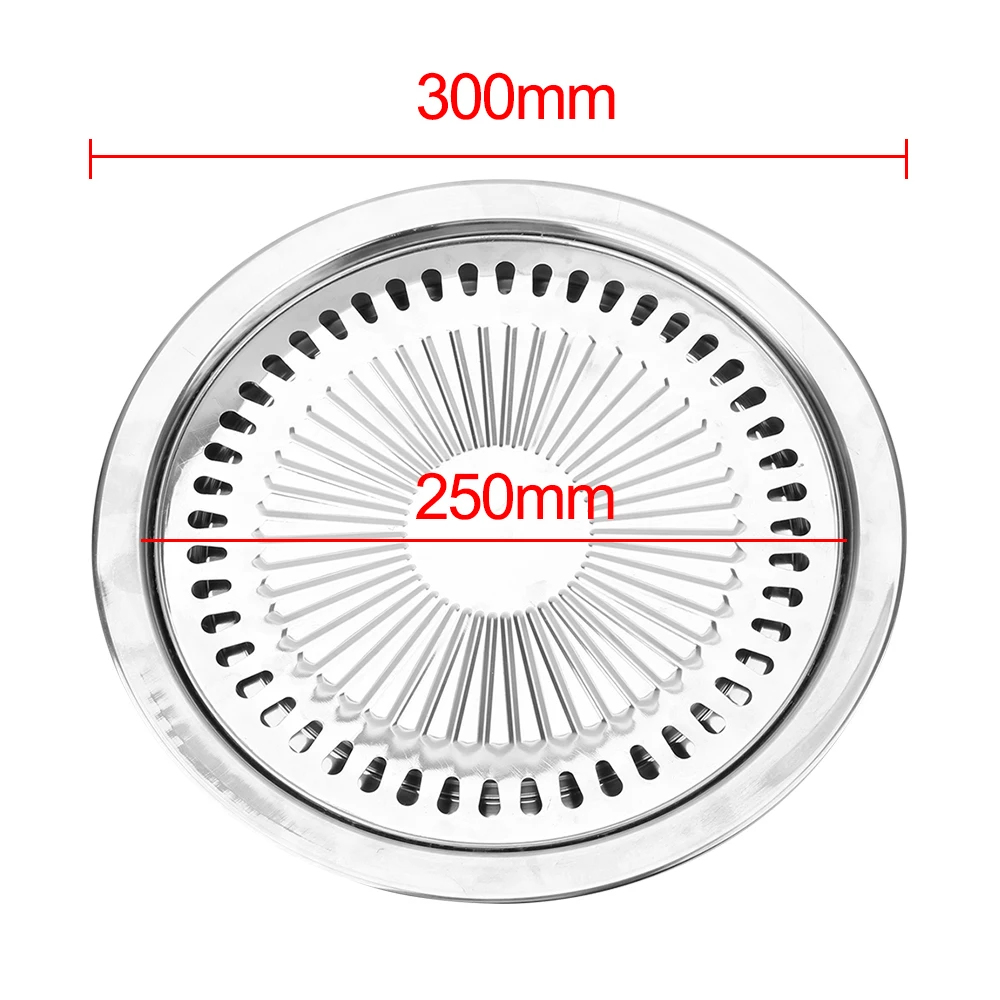 BBQ Grill Pan Barbecue Tools Non-Stick Gas Electric Stove Baking Tray Smokeless