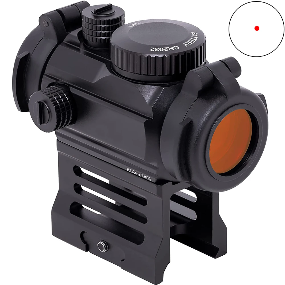 1x20mm Red Dot Sight Shake Awake 2MOA Reflex Scope with Absolute Co ...