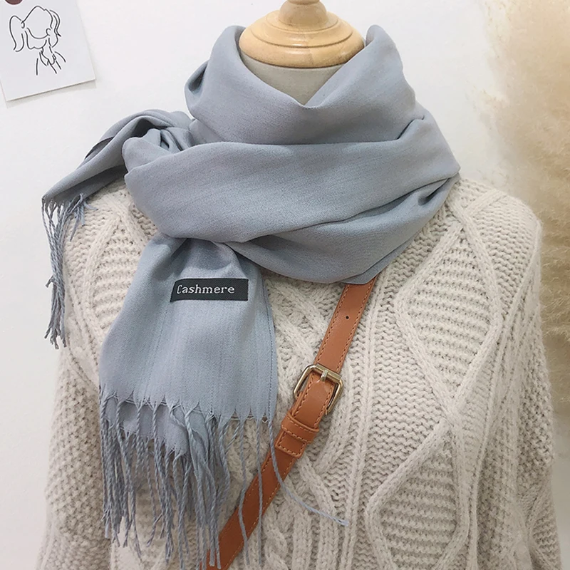 Рисунок 3 - Модный Однотонный женский кашемировый шарф