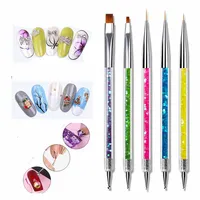 5Pcs Nails Art Dotting Pen Nails Brushes For Nails Art Accessories Tools Kits Nail Supplies For Professionals Manicure Set 1