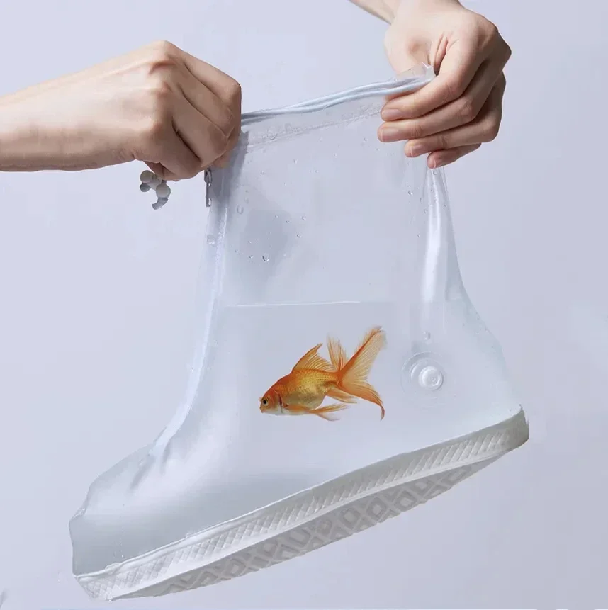 Shoe Covers Silicone Waterproof Shoe Cover Unisex Shoes Protectors Rain Boots for Indoor Outdoor Rainy Reusable Quality non-slip shoe Cover
