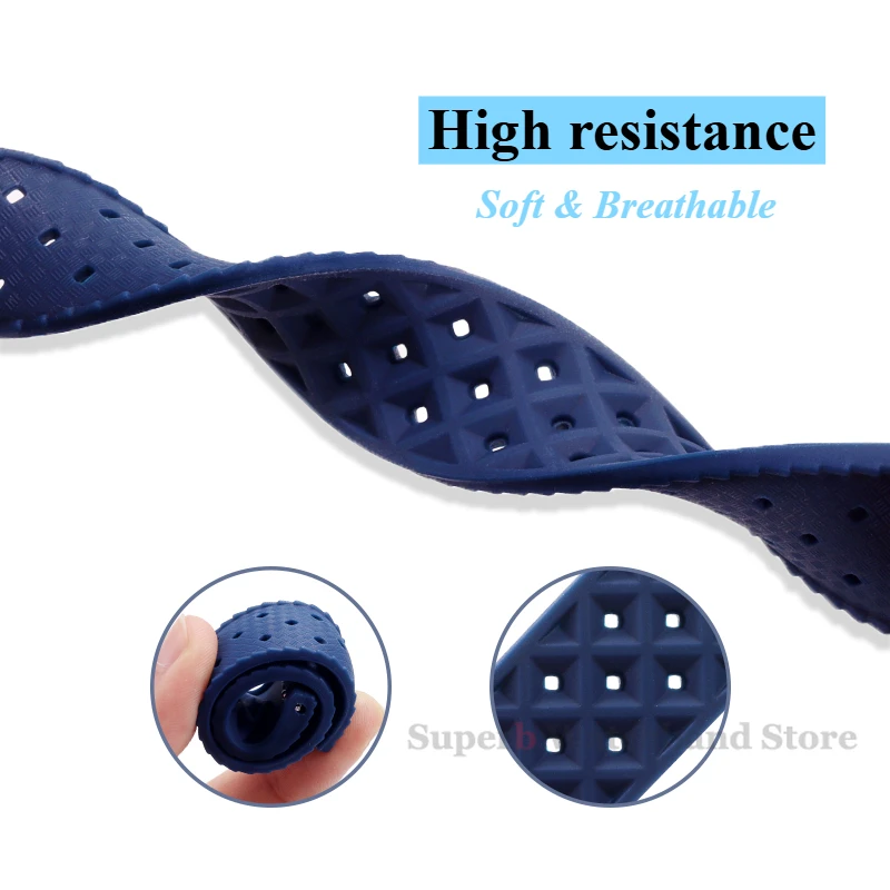 Tropical Silicone Quick Release Waterproof Watchbands