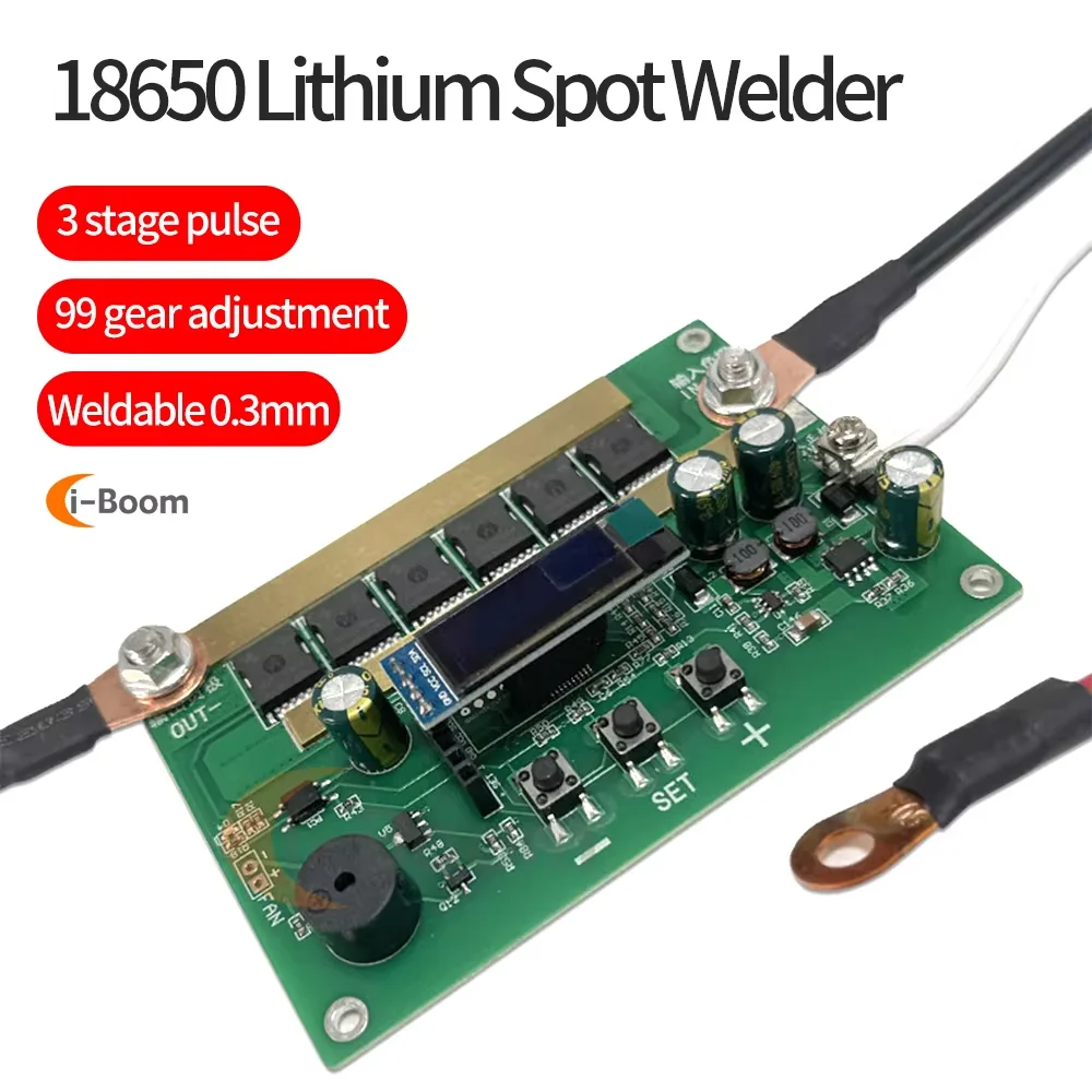 6.5V~16V Lithium Battery Pulse Spot Welding Machine DIY PCB Circuit Board Digital Display Spot Welders Pen for 0.1-0.3mm Nickel