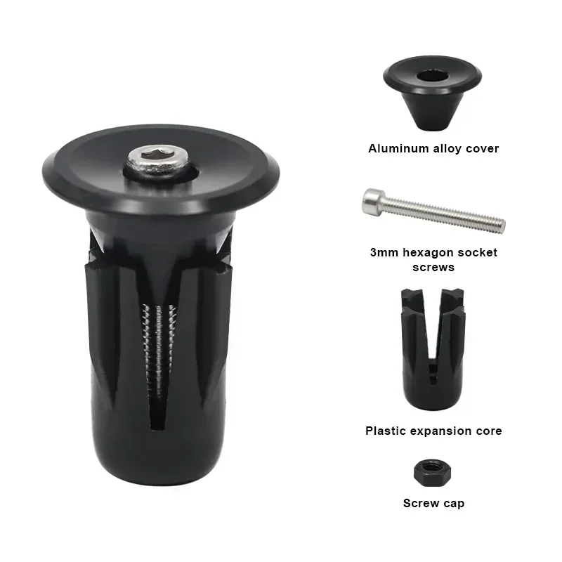 Description Picture 2 of item1Pc Bicycle Handlebar End Caps Lightweight Multi-Color Aluminum Alloy MTB Mountain Handle Bar Grips End Plugs Bike Accessories