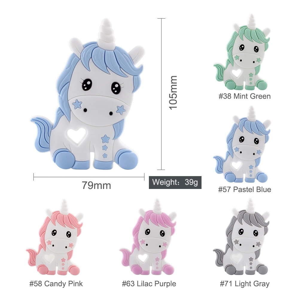 1pcs Silicone Teethers Baby Teething Toys Cartoons Animal Heart Dog Cat Bear Dinosaur BPA Free Nursing Silicone Beads DIY Chains