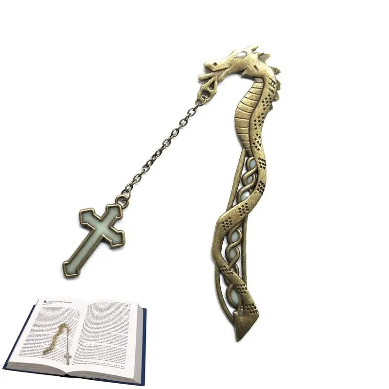 

Закладки для книг из сплава для женщин, угловые закладки для чтения, дизайнерские книжные аксессуары с драконом, ретро художественные украшения для чтения