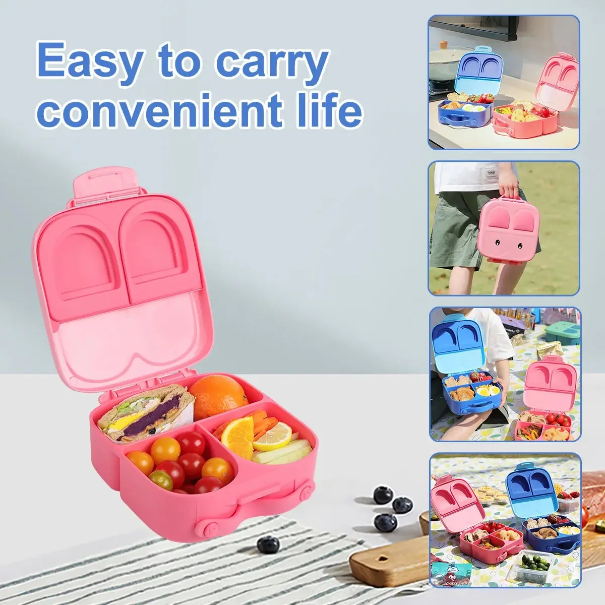 800ml Bento Lunch Box for Preschool Boy Kid LunchBox Snacks Salad Box for  Kindergarten Picnic Food Storage Container 2023 New - AliExpress