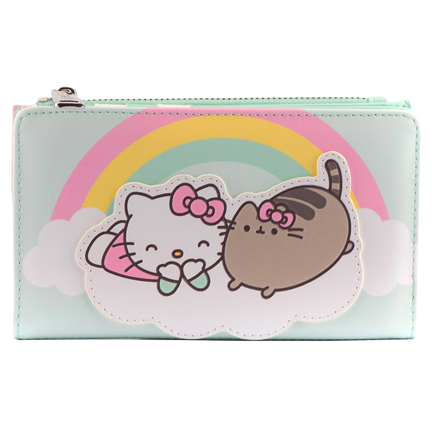 Loungefly cartera plegable de Hello Kitty Pusheen x, PUWA0013, productos de recuerdo, regalo| | - AliExpress