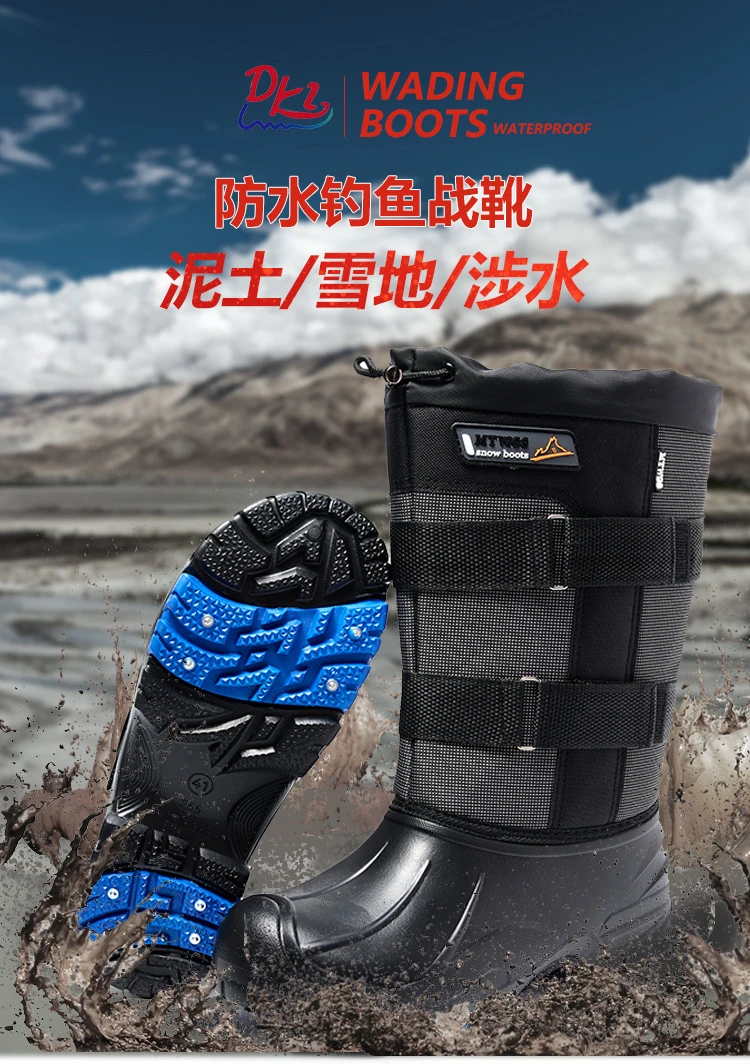 Winter Fishing Winter Boots, Men's Snow Boots Waterproof