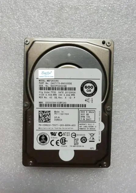 

For 5R6CX 05R6CX MBF2600RC 600G 10K SAS R910 R720