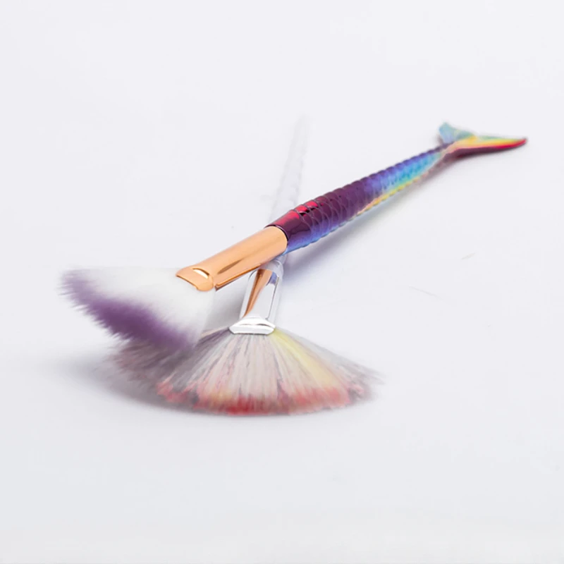 Ceramic Coloring Fan Brush – Nylon Soft Bristles for Underglaze & Large-Area Coloring 5