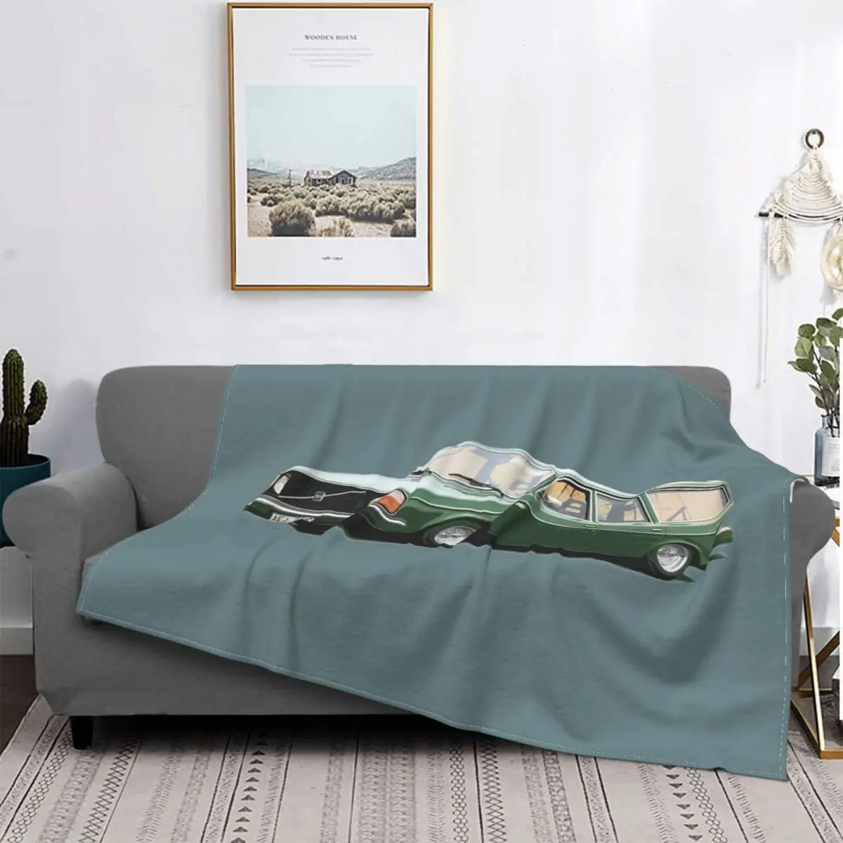 

Volvo-manta a cuadros para cama, cobertor polar de invierno, 245