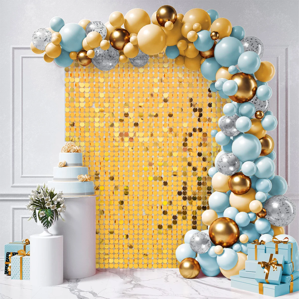 Party Backdrop Sequin Backdrop Curtain Party Wall Decor Baby Shower