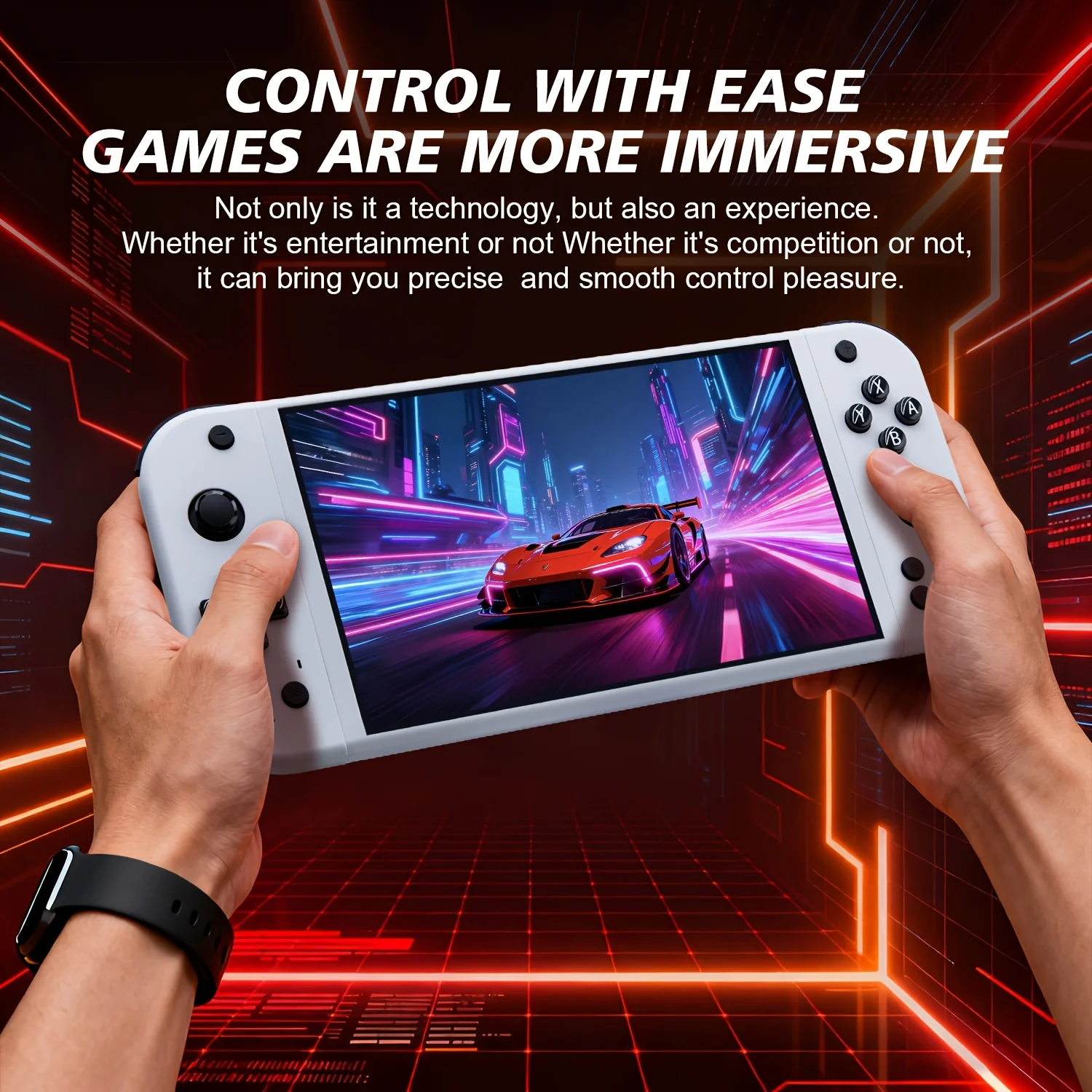 G90 Handheld Game Console 7.0-inch IPS HD Screen Classic Game Library Ergonomic Compact Design Portable Entertainment - 5