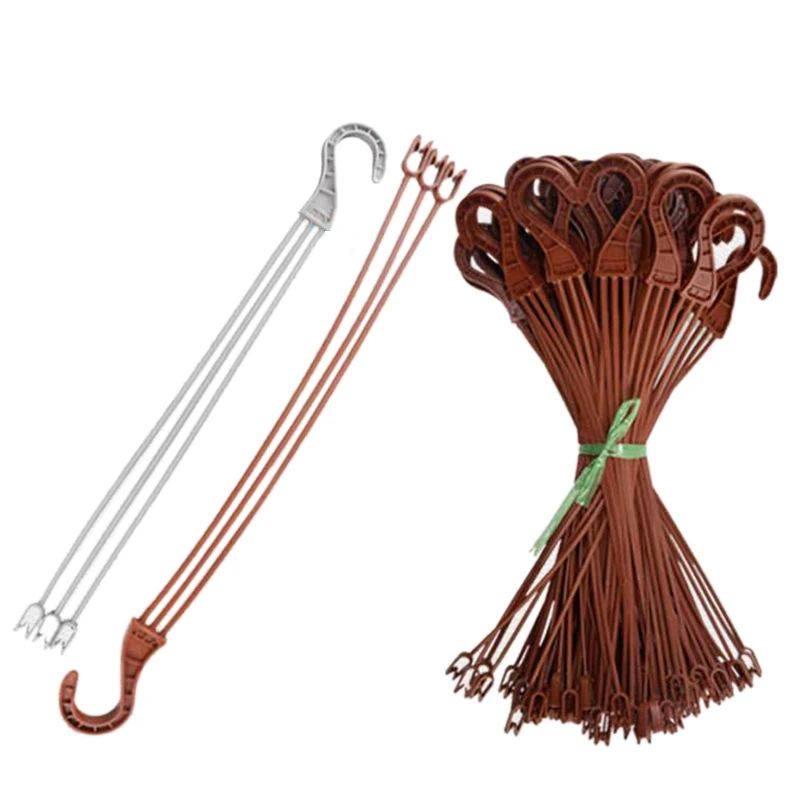 Decorative Plastic Hanging Planter with Hooks for Home and Garden Decor, Available in Two Sizes