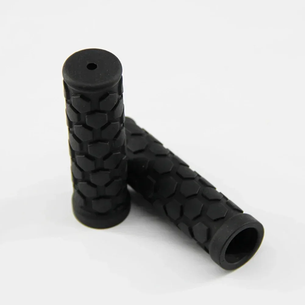 2pcs Bicycle Handle Handlebar 22mm Anti-Slip Shock Absorption Rubber Bike Grip Haddle Bars Black Comfortable Cycling Accessories bicycle handlebar grips,bicycle handlebar