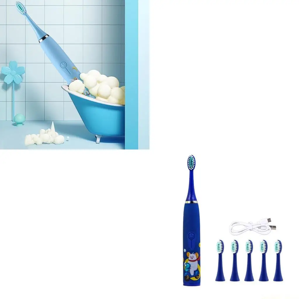 어린이 어린이를 위한 D0AB 전기 초음파 칫솔로 충치를 효과적으로 예방할 수..