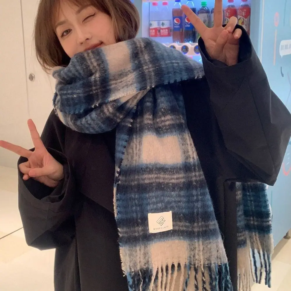 Warm Winter Cashmere Mohair Scarf Shawl Wrap for Women