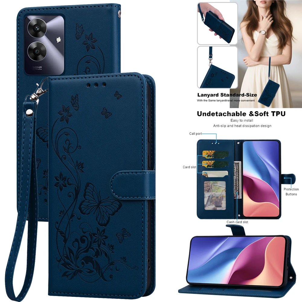 Leather Wallet Flip Phone Case