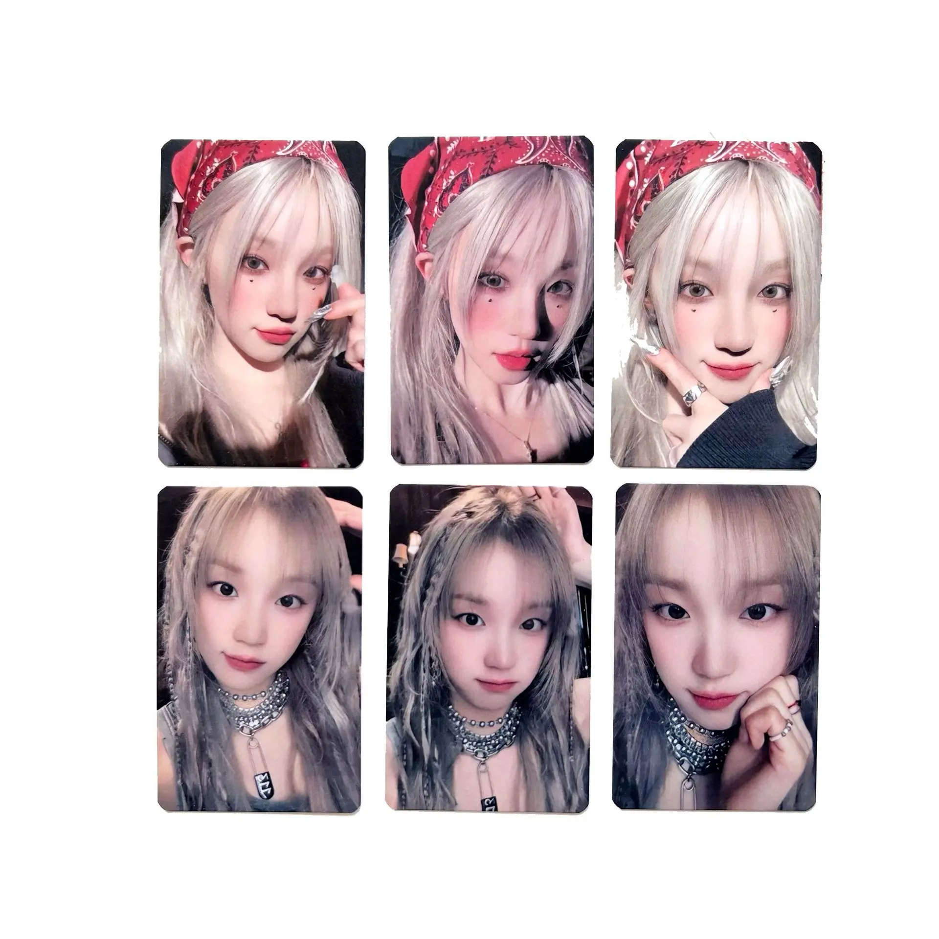 

6Pcs/Set (G)I-DLE YUQI Solo Mini Greeting Double Sided LOMO Card Pvc Postcard Special Edition Photocard Merch Gift Collection