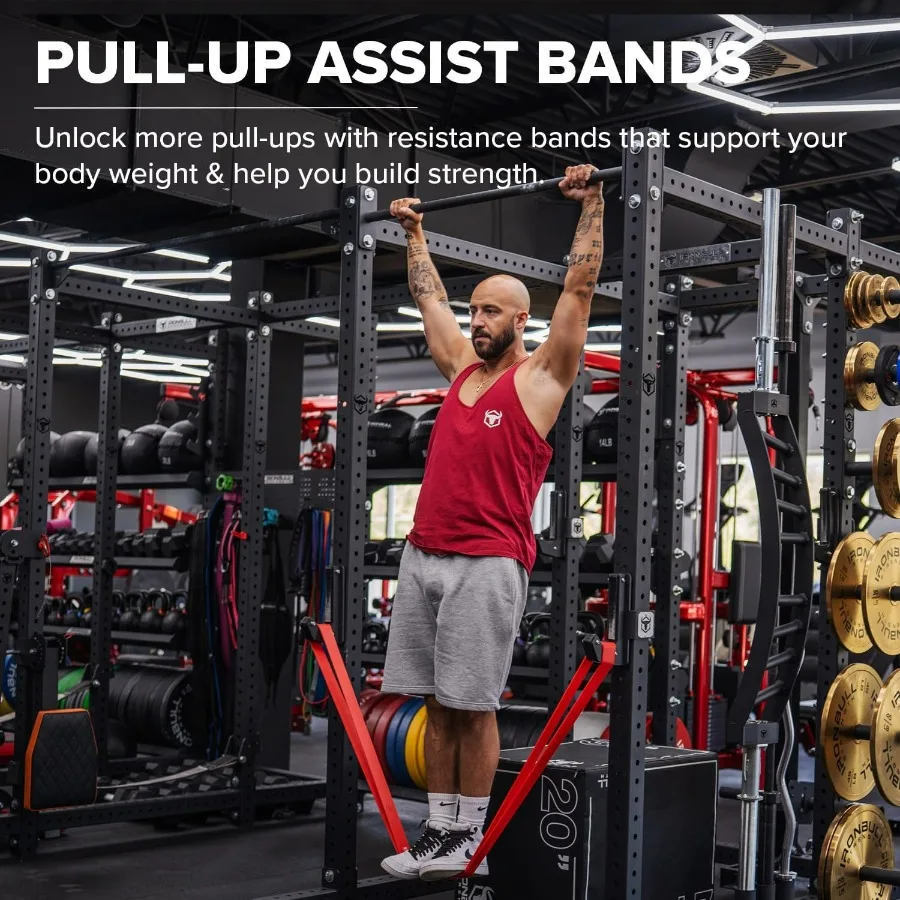 Pull Up Bands, Resistance Bands (Set of 5) – Pull Up Assistance Bands Set – Exercise Workout Bands for Working Out, Strength Tra