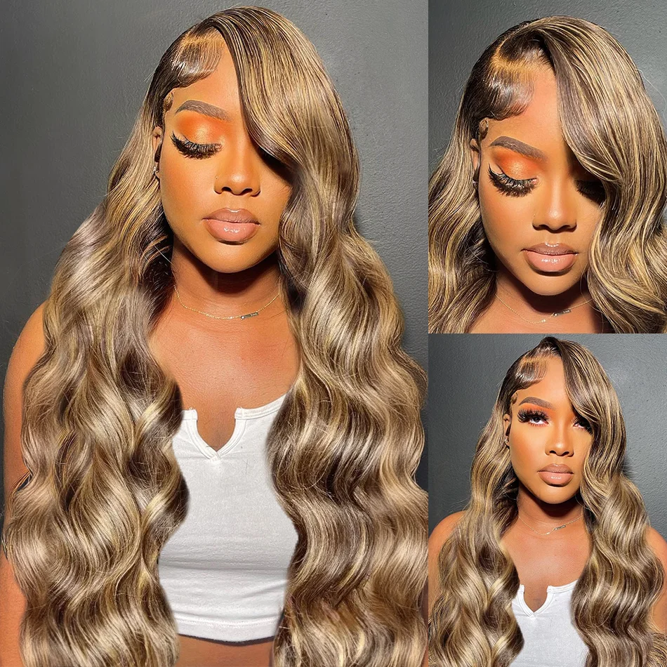 Honey Blonde Body Wave Lace Frontal Wig
