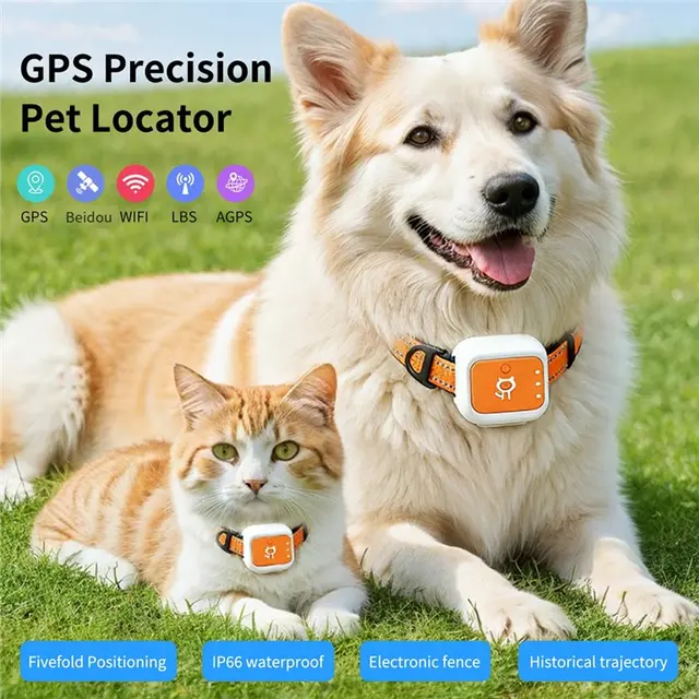 【NOW SAVE】G01 GPS Pet Tracker For Multiple Pets, Small& Waterproof Anti-Loss Device With Long Battery Life- American Version 4