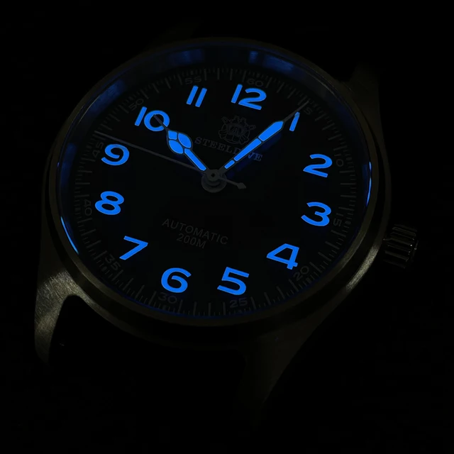 STEELDIVE-Reloj de pulsera automático para hombre, accesorio de pulsera resistente al agua, cristal de zafiro, NH35, SD1940M, 39mm, 200M 2