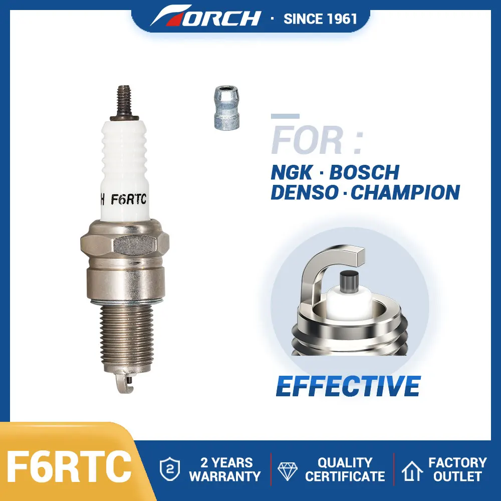 

China Original TORCH Spark Plug F6RTC Raplace for Candle BPR6ES(7822) DENSO W20EPR-U 2101-3707000 2108-3707010 А17ДВР A17DVR