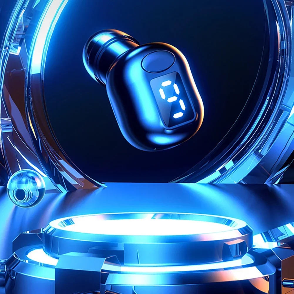 Versione 5.3 Mini Auricolare Bluetooth In-Ear Digitale Mono Con Breve Tempo Di Ricarica E Auricolare Bluetooth In-Ear Portatile Durevole