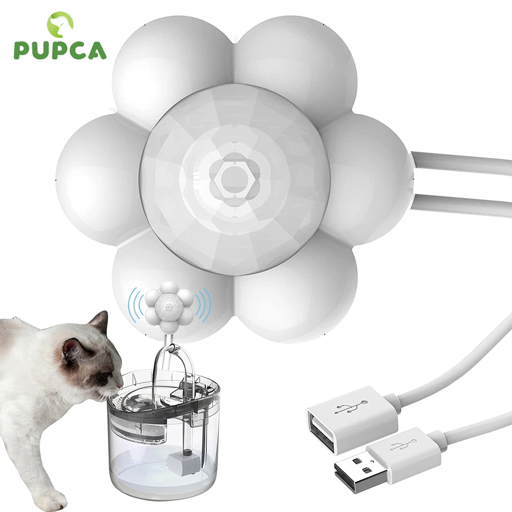 Cat Water Fountain Sensor Flowershaped Automatic Water Fountain