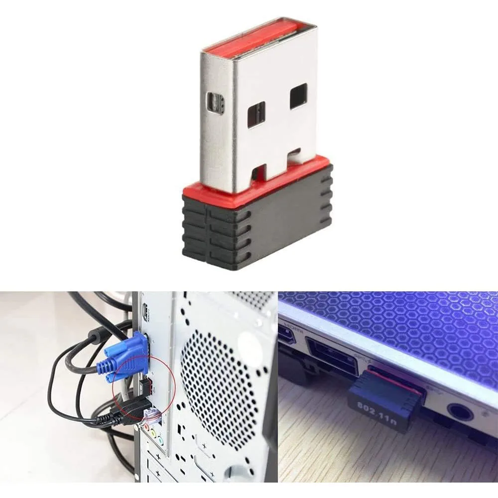 미니 WiFi 어댑터 드라이버가 필요 없는 네트워크 신호 수신기 데스크탑 컴퓨터용 USB 플러그 앤 플레이 - 편리하고 빠른 연결성