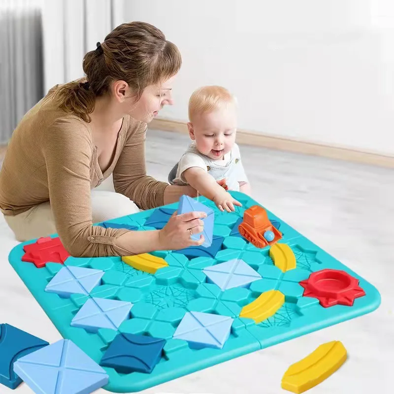 

Children Road Building Maze Thinking Logic Toys Challenges Free Creation Of Road Assembly Building Maze Mind Brain Training Toys