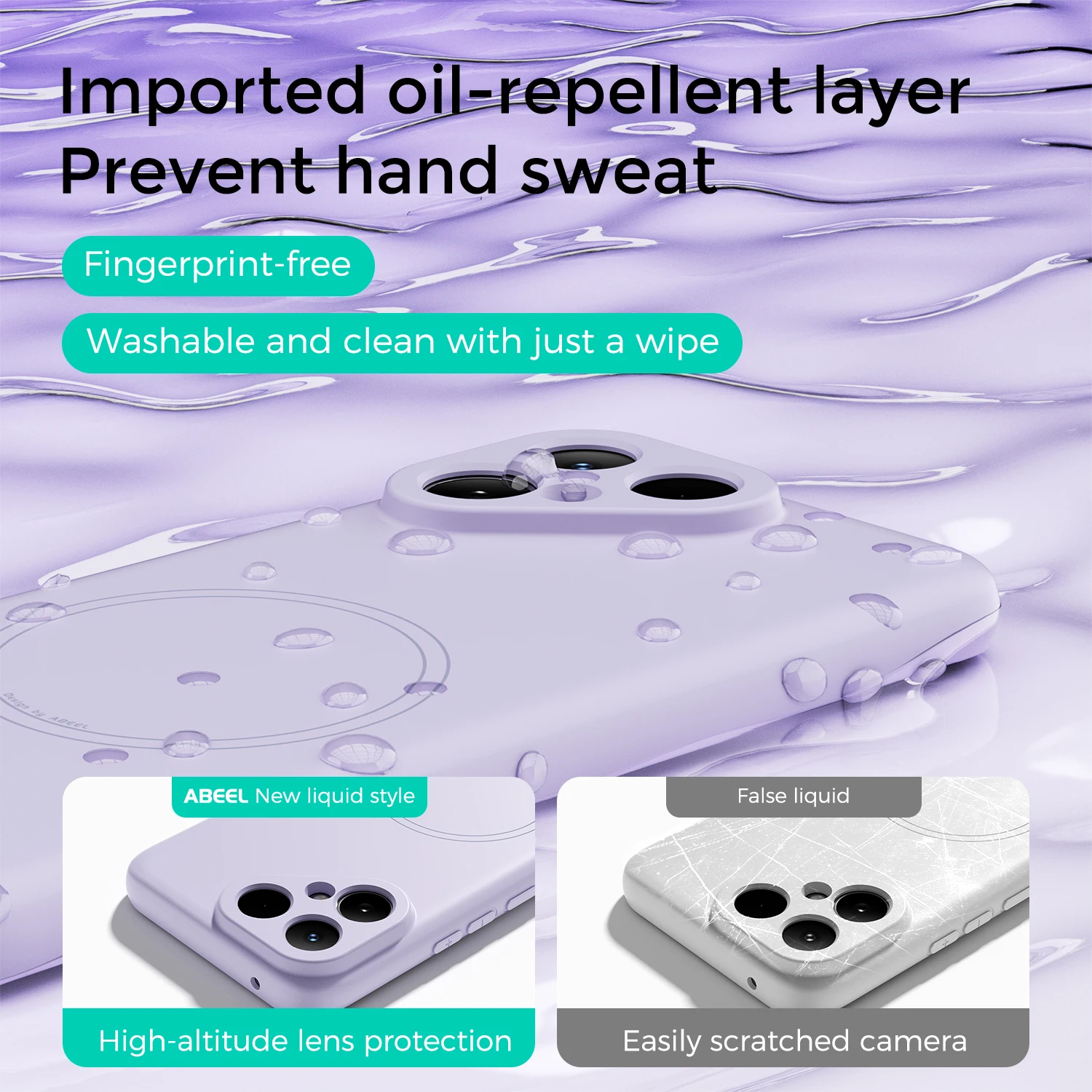 Magnetic Wireless Charging Liquid Silicone Shockproof Case - Ultra Slim Soft Cover