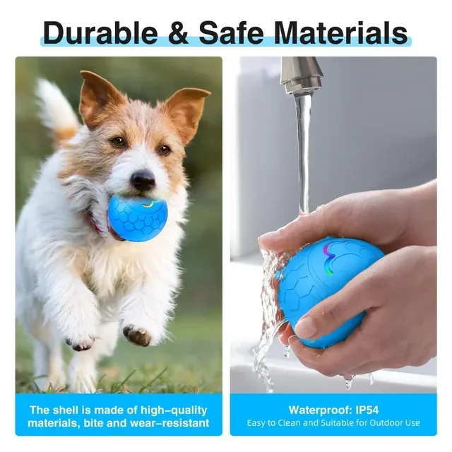 Pet Dog Toy Ball Smart Interactive Rechargeable Automatic Jumping Rolling Moving Ball with 2 Modes Motion Activated Dog Cat Toys 5