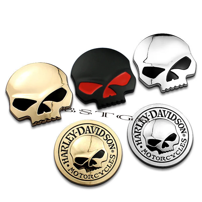 Per La Modifica Di Harley Davidson Mastermind Pariya Motorcycles 3D Metal Logo Personalizzato Emblem Badge Car Sticker Decalcomanie