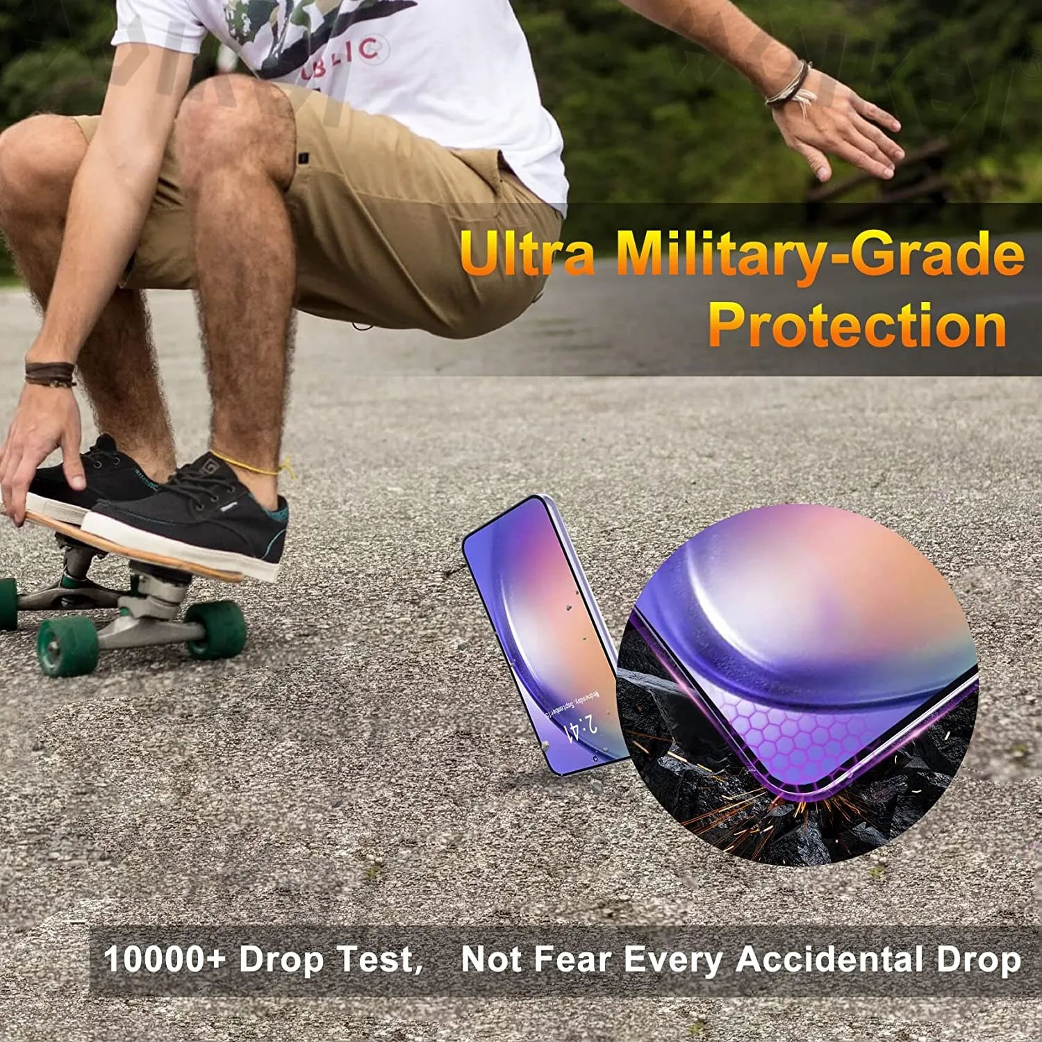 HD Clear Full Screen Tempered Glass Screen Protector - 3 Pack