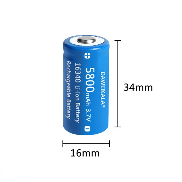 cr123a lithium battery，cr123a rechargeable battery，cr123a battery，16340  battery，16340 rechargeable battery for Flashlight Cell - AliExpress