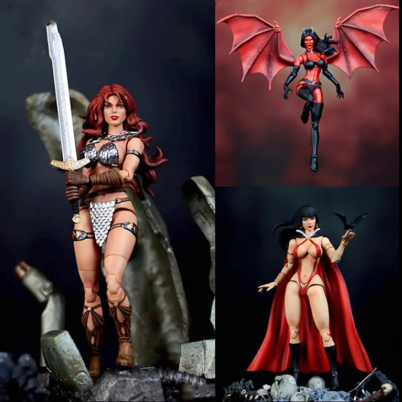 

1/12 Executive Replicas Red Sonja Purgatori Vampirella Collection Action Figure 6'' Soldier Action Figure Doll Toys Gifts
