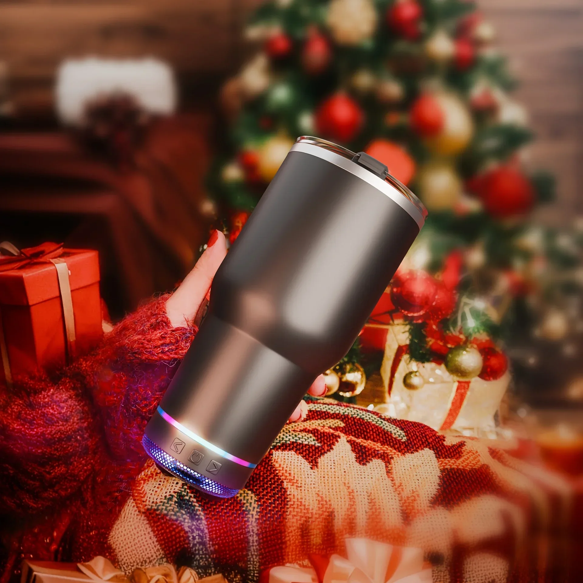 Description Picture 2 of itemPortable 30oz Thermos Cup Wireless Bluetooth Speaker Stereo Sound Music Reusable Stainless Steel Water Bottle with Bottle Opener