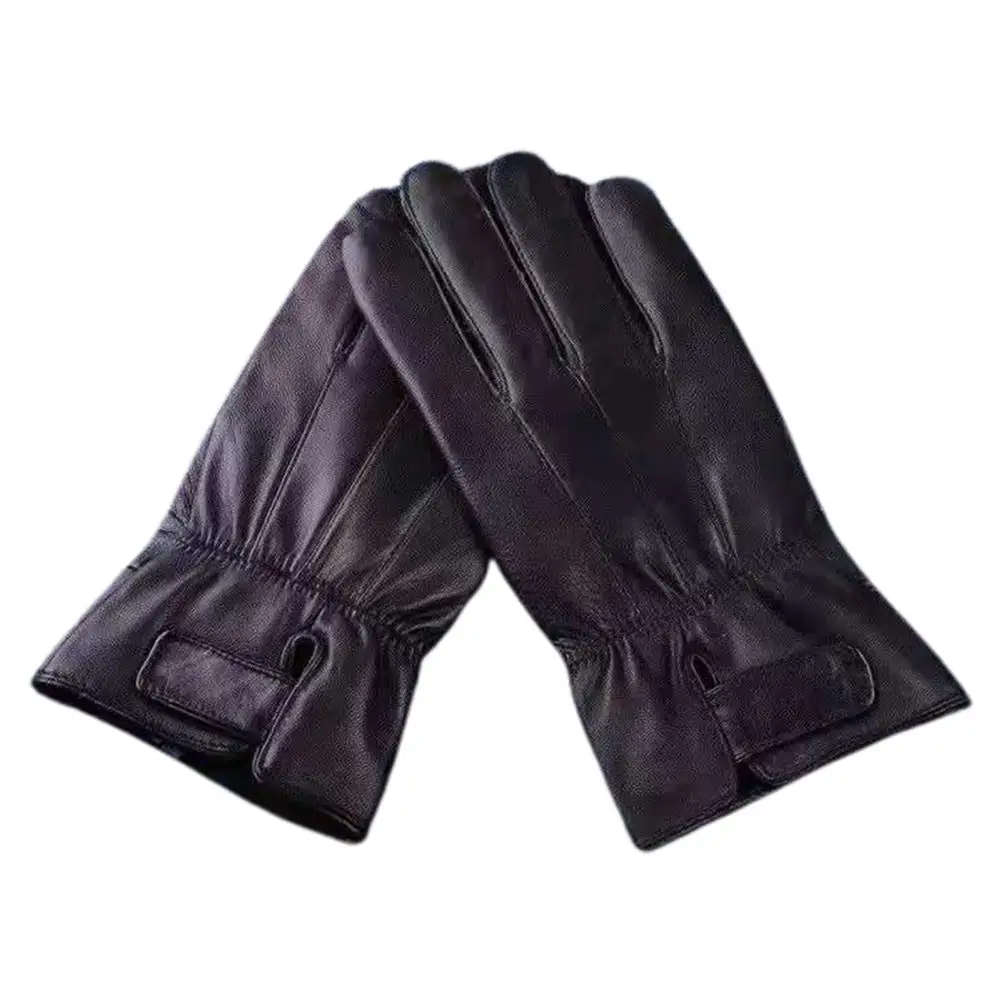 

Trendy Men Gloves Fleece Lined Skin-touch Full Finger Men Women Gloves Super Soft Cycling Gloves Riding Supplies