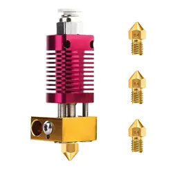 High-Performance 3D Printer Extruder Hotend with Nozzle Set - Includes Three 0.4mm Nozzles (1 set)