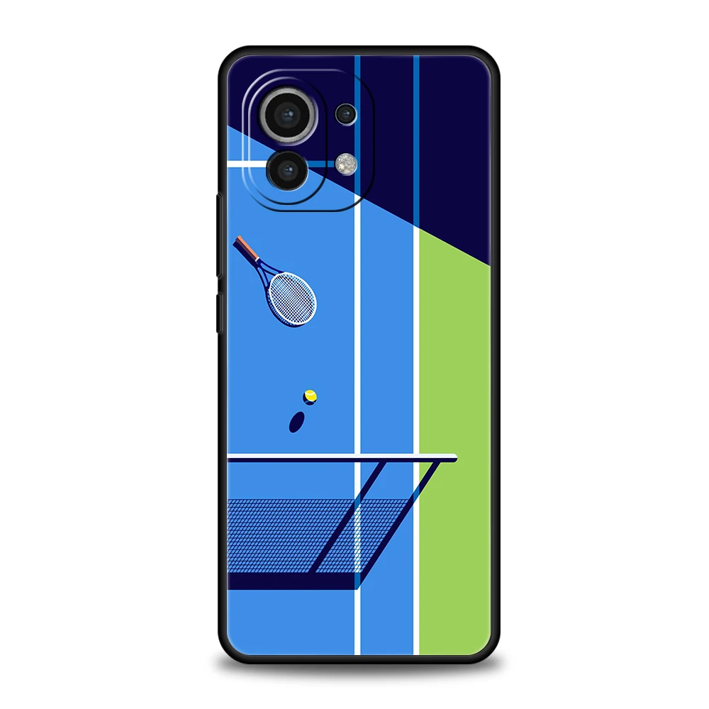 Tennis-Themed TPU Soft Phone Case Cover