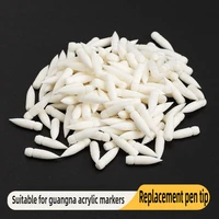 100/1 PCS GuangNa Replacement Cores for Acrylic Pigment Markers Soft Dual Tips DIY for kids Painting Wood Stone Art Stationery