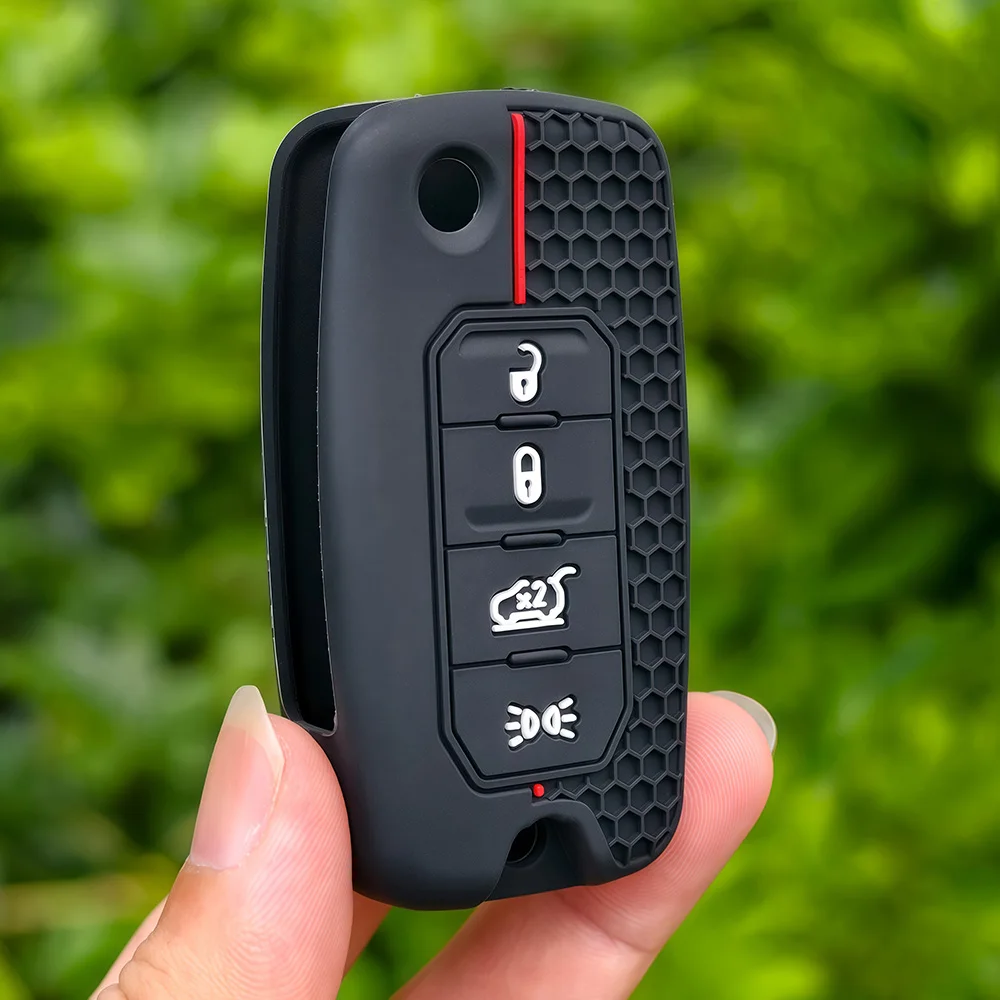 Premium Silicone Car Remote Key Cover - Sleek Protection