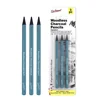 3Pcs Artists Woodless Charcoal Pencil Set,Soft Medium Hard Non-wood Graphite Charcoal Pencil for Drawing Sketching Art Supplies 2