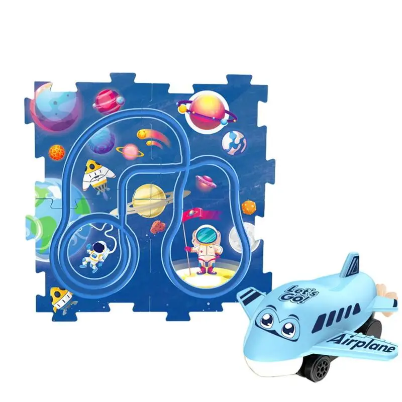 

Puzzle Track Play Set Interactive And Educational Race Track DIY Car Toys For Christmas Birthday Gift Kids Toys For Boys Girls