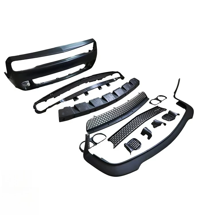 Factory Price Hellcat Style  Car Front Bumper Lip Body Kit for Dodge Challenger 2015-2021